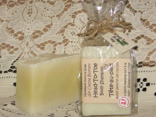 Made in Manitoba environmentally friendly soap, fully biodegradable presented in fully sustainable compostable packaging.  Made with care in Gimli Manitoba.