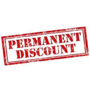 We offer permanent graduated Loyalty Discounts each and every day off of our already very reasonable prices.  Save 15% t0 20%  starting with a $50 purchase.